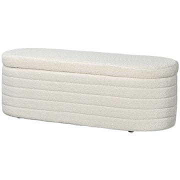 Homestar Klubska klop za spalnico 116x41x40,5 cm bela