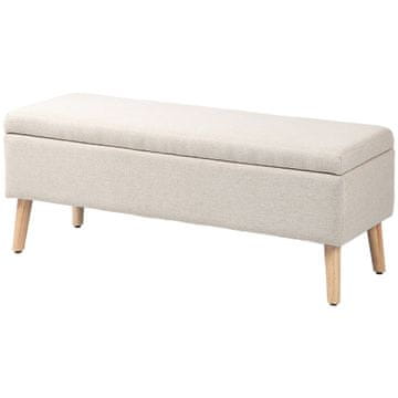 Homestar Klop s shranjevalnim prostorom 110x39x45 cm bež