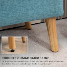 Homestar Klop s shranjevanjem 110x39x45 cm modra