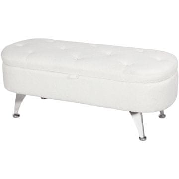 Homestar Klop s shranjevanjem 114x47x46,5 cm Bela