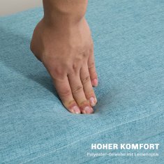 Homestar Klop s shranjevanjem 110x39x45 cm modra