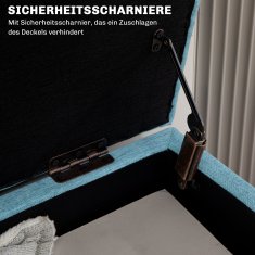 Homestar Klop s shranjevanjem 110x39x45 cm modra