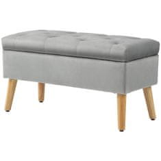 Homestar Shranjevalna klop 102x35x43 cm siva