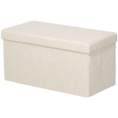 Homestar Shranjevalna klop 76x38x38 cm Bela