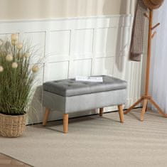 Homestar Shranjevalna klop 102x35x43 cm siva