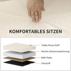 Homestar Shranjevalna klop 76x38x38 cm Bela