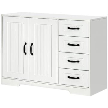 Homestar Omara 105x40x76 cm Bela, Iverna plošča
