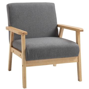 Homestar Lounge stol 64x70x72 cm siva