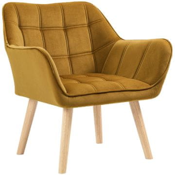Homestar Fotelj 67x61,5x71 cm rumene barve