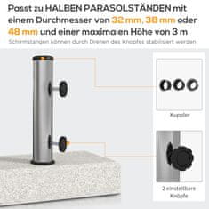 Homestar Podstavek za senčnik 45x22,5x40 cm siva granit