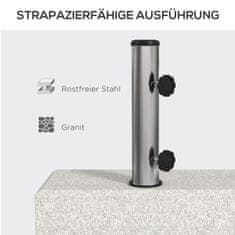 Homestar Podstavek za senčnik 45x22,5x40 cm siva granit