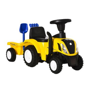 Homestar Traktor na daljinsko upravljanje s prikolico 91x29x44 cm rumen