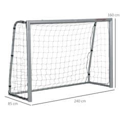 Homestar Nogometna vrata 240x85x160 cm Siva