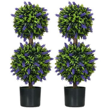 Homestar Set umetnih rastlin sivka 15x70 cm zelena