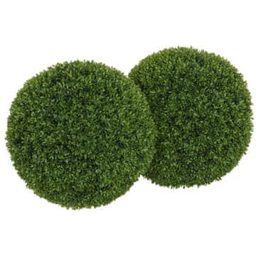 Homestar Set umetnih rastlin, kroglasta bukova živa meja, premer 40 cm, zelena
