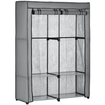 Homestar Omara 118x49x170 cm Siva zložljiva