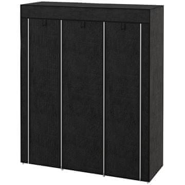 Homestar Oblekalna omara 125x43x162,5 cm siva, tkanina