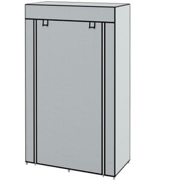 Homestar Tkaninska omara 83x42,5x162,5 cm siva