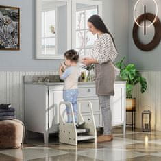 Homestar Otroški nastavljiv stopnični stol 43x42x65,5 cm siva
