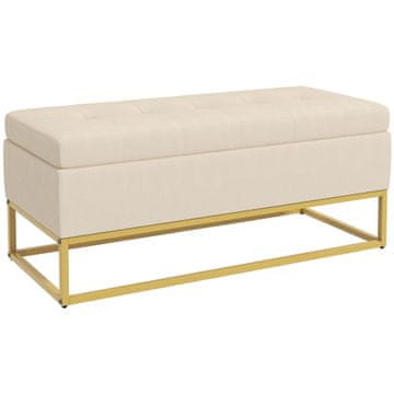Homestar Klop s shranjevalnim prostorom 110x44x49 cm bež