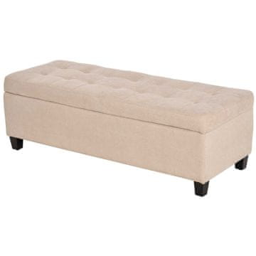 Homestar Klop s shranjevalnim prostorom 125x49x41,5 cm bež