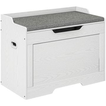 Homestar Shranjevalna klop 75x40x56 cm bela