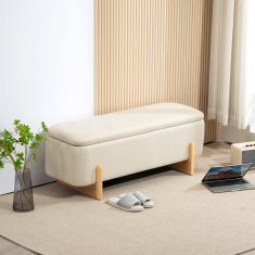 Homestar Shranjevalna klop 111x44x44,5 cm krem