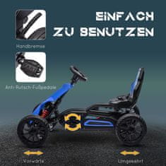 Homestar Pedalni gokart nastavljivo sedež 100x58x58,5 cm modra