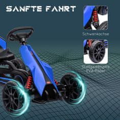 Homestar Pedalni gokart nastavljivo sedež 100x58x58,5 cm modra