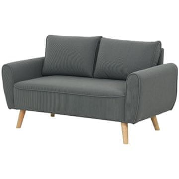Homestar Dvosedna zofa 145x75x78 cm temno siva