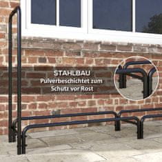 Homestar Stojalo za drva 200x36x99 cm Črno