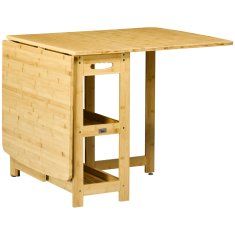 Homestar Jedilna miza zložljiva miza 149,5x80x73,5 cm naravni les