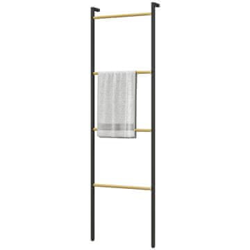 Homestar Lestev za brisače 49x167,5 cm Črna