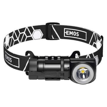 Emos Naglavna polnilna LED svetilka P3544, 500 lm, 120 m, Li-Ion 800 mAh