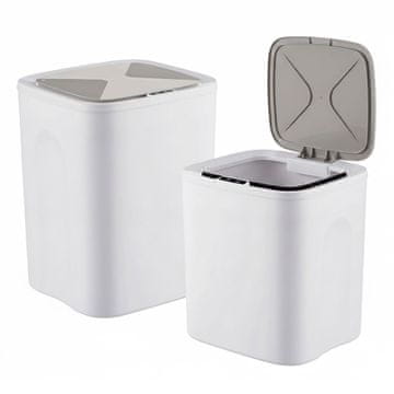 Northix Komplet 2 plastičnih senzorskih posod za kremo, 14 l in 16 l
