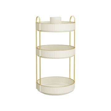 Songmics Organizator za ličila 23x23x46 cm Bela
