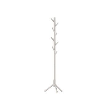 Songmics Obešalnik za plašče 47x47x175 cm, bel