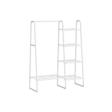 Songmics Oblekalni regal 5 polic 40x101.7x153.3 cm bela
