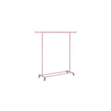 Songmics Oblačilni regal, močan, 45.4x92-132x160 cm, roza