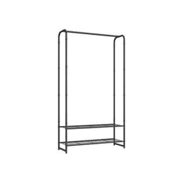 Songmics Oblečni stojalo 29x73x158.4 cm Črno
