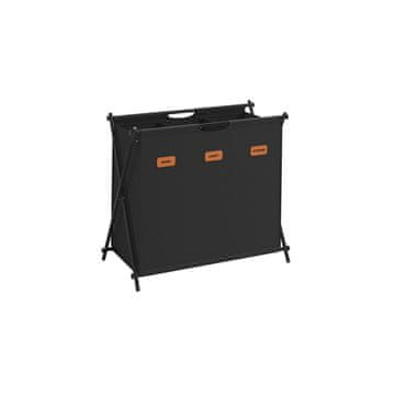 Songmics Košara za perilo 70x40x66 cm Črna