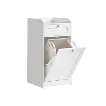 Songmics Kopalniški predalnik 40x40x80.2 cm bela