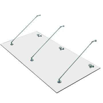 Homestar Nadstrešek za vrata 200x90 cm Prozoren