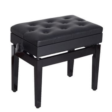 Homestar Klaviaturni stol z nastavljivo višino 54,5x33x48-58 cm črn