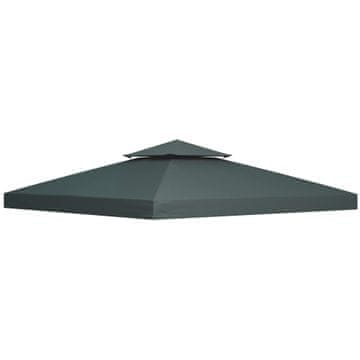 Homestar Nadstrešek za vrtno nadstrešnico 300x300 cm Siva