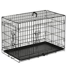 Homestar Transportna škatla za hišne ljubljenčke 76x46x52 cm Črna