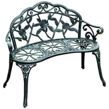 Homestar Vrtna klop za 2 osebi, 100x54x78 cm, zelena