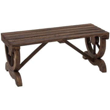 Homestar Vrtna klop 98x50x39,5 cm rjava
