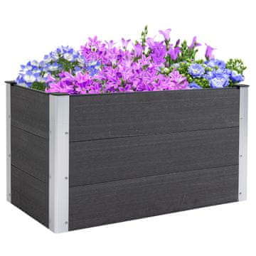Homestar Dvignjena vrtna greda 100x50x50 cm siva