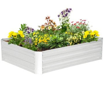 Homestar Dvignjena vrtna greda 120x90x30 cm srebrna